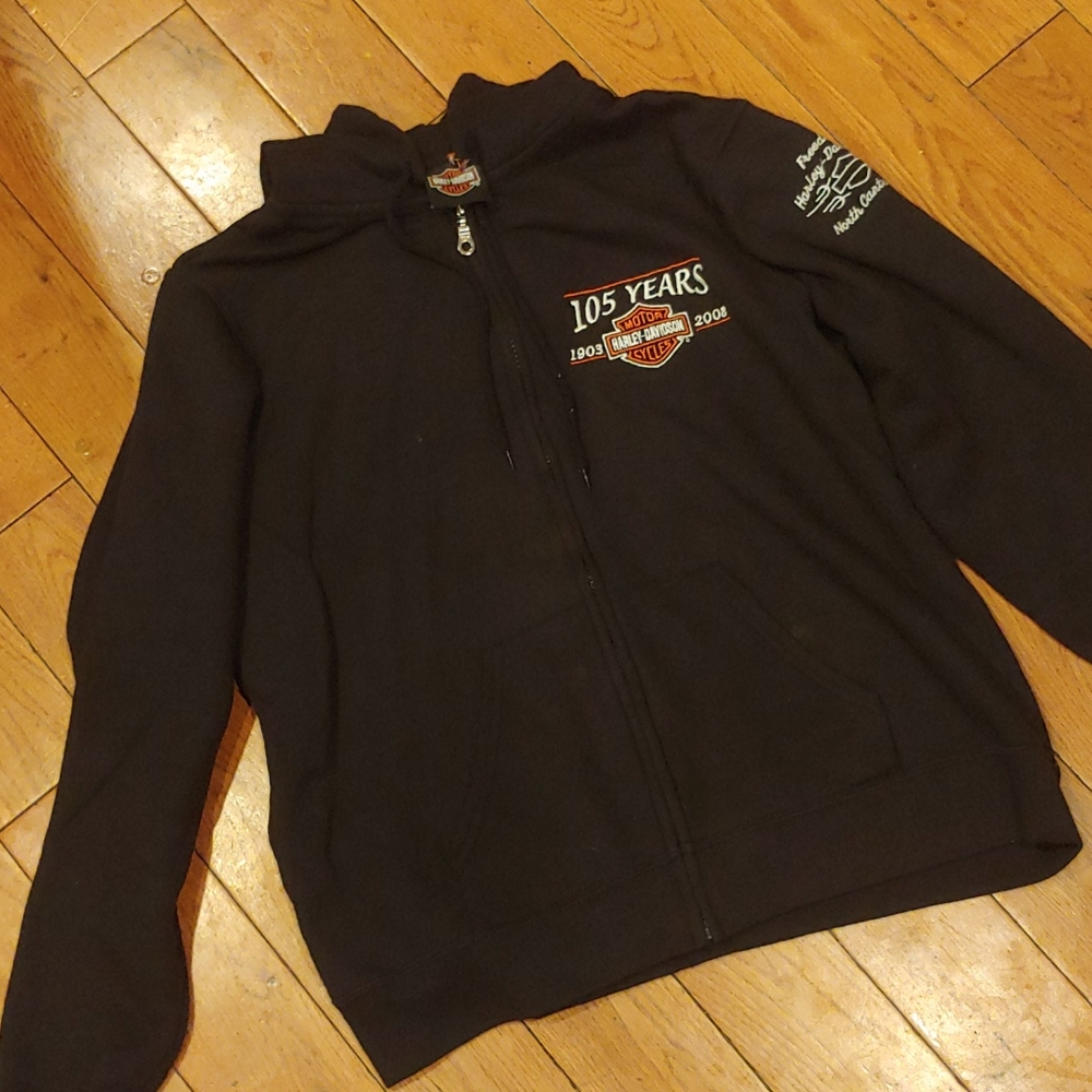 Harley davidson zip up hoodie